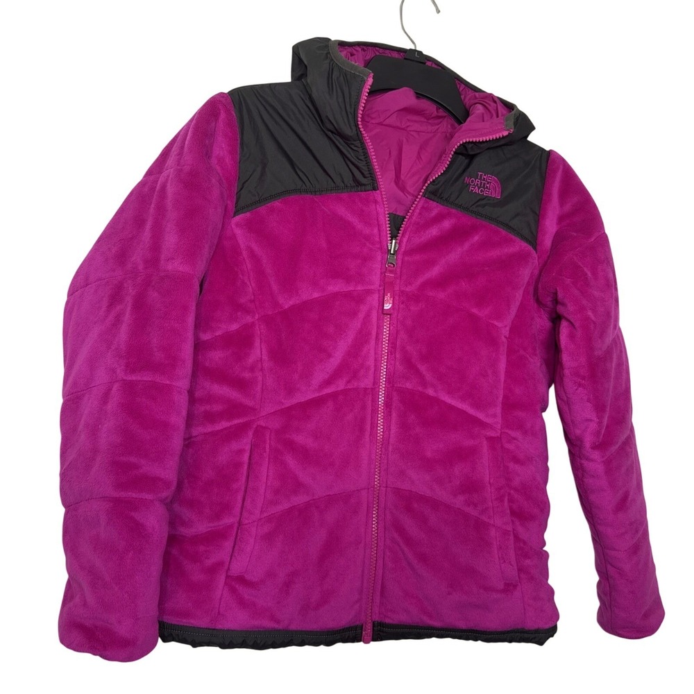 The North Face Youth Girls Reversible Perseus Jacket Large‎ 14-16 Pink Gray